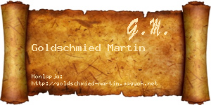 Goldschmied Martin névjegykártya